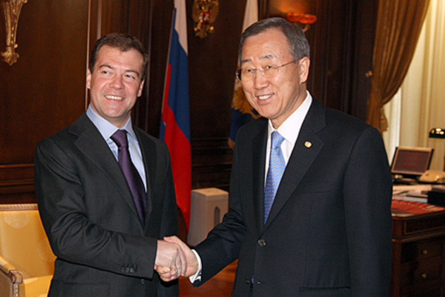 Ban Ki-moon seeks support in Moscow